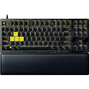 Razer Huntsman V2 TKL Tenkeyless gaming-toetsenbord: snelle lineaire optische schakelaars Gen2 met geluidsdempers en 8000Hz polling-snelheid - Afneembare typeC-kabel - UV-gecoate ABS-toetsdoppen -