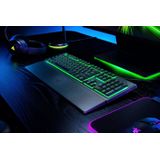 Razer Ornata V3 X - Flache Membran-Tastatur mit Chroma RGB (Lautlose Membran-Switches, Ergonomische Handballenauflage, Tastenkappen Anti-UV-Beschichtun) QWERTZ DE-Layout | Schwarz
