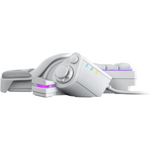 Razer Tartarus Pro Mercury - Gaming Keypad (Gamepad mit analog-optischen Tasten, 32 programmierbare Tasten, anpassbarer Auslösepunkt, Profile, Handballenauflage, RGB Chroma Beleuchtung) Weiß