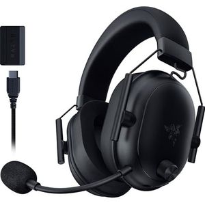Razer BlackShark V2 HyperSpeed Gaming Esports Headset, draadloos, ultralicht, 280 g, HyperClear-microfoon, 50 mm TriForce-luidsprekers, zwart