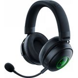 Razer Kraken V3 Pro Wireless Gaming Headset, draadloos, met haptische technologie (hoofdtelefoon met sensorische touch-feedback, 50 mm titanium luidsprekers, THX ruimtelijk geluid) zwart