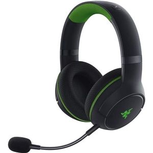 Razer Kaira Pro Draadloze gaming-headset voor Xbox serie X|S + Xbox One + PC en smartphone (draadloos, Bluetooth, 50 mm driver, super cardioïde microfoon), zwart/groen