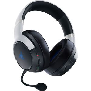 Razer Kaira Pro voor PlayStation (wit/zwart) (Draadloze), Gaming headset, Wit, Zwart