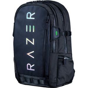 Razer Rogue V3 Backpack (15,6"") - Compacte reisrugzak (vak voor laptop tot 15 inch, slijtvast, buitenhoes van polyester) zwart/chroom