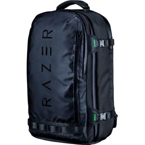Razer Rogue V3 Backpack (17,3"") Zwarte Editie - Compacte reisrugzak met een compartiment voor 17""-laptops (Slijtvast en kreukvrij polyester, Beschermend interieur) Zwart