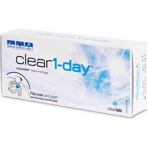 Clear 1-day (90 lenzen) - daglenzen, sferische en asferische sport, Hioxifilcon A