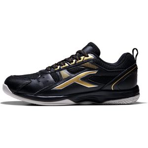 Hundred - Raze - Badmintonschoenen - Zwart/Goud - Kunstleer