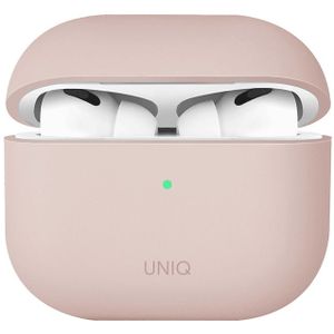 Uniq Hoesje siliconen Geschikt voor AirPods 3 (2021) - Uniq Lino Hybrid Liquid Silicone Case - roze