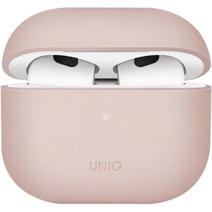 Uniq - Lino Hybrid Liquid Silicone Case - Blush Pink - Silicone - Voor Apple AirPods 3