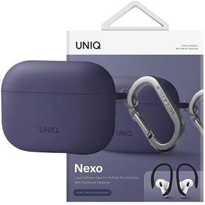 Uniq - Nexo Hoofdtelefoon Tas - Paars - Vloeibare Siliconen - Dubbellaagse Bescherming