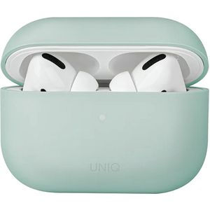 Uniq Lino Hybrid Liquid Silicone Case voor de Apple AirPods Pro 2 Mint Green