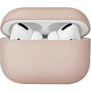 Uniq Lino Hybrid Liquid Silicone Case voor de Apple AirPods Pro 2 Blush Pink
