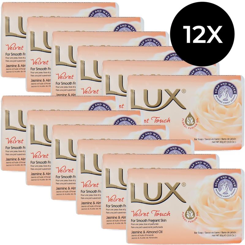 LUX Velvet Touch Bar Soap - 1 x 80 g