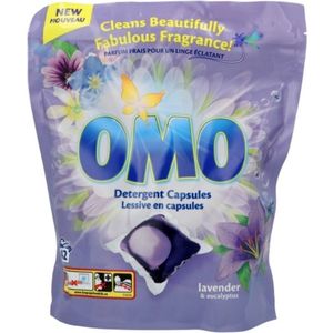 Omo - Wascapsules - Lavendel - Vloeibaar Wasmiddel - 20 Stuks