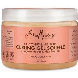 Shea Moisture - Curling Gel Soufflé - Transparant - Kokosnootolie - 340g
