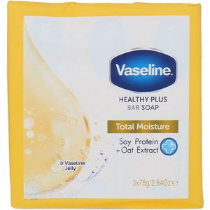 Vaseline Total Moisture Bar Soap vaste zeepset 3x75 g