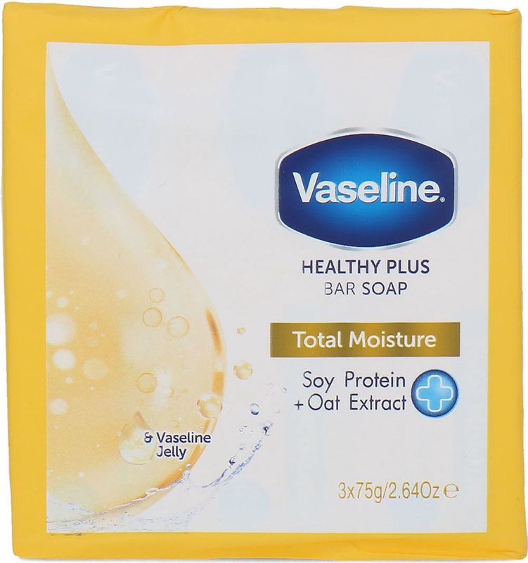 Vaseline - Total Moisture Bar Soap - Vaste Zeep - 3x75 g