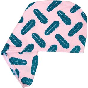 Coco & Eve Microfibre Towel Wrap - Leaf Print