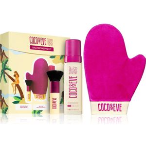 Bali Bronzing Kit - 200ml Bronzing Foam - Deluxe Vegan Kabuki Brush - Soft Velvet Mitt