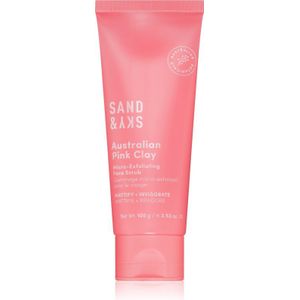 Sand & Sky - Gezichtsscrub - Roze Klei - Granaatappel - Toverhazelaar