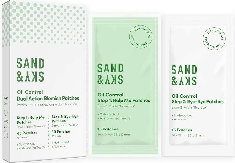 Sand & Sky - Oil Control Dual Action Blemish Patches - Lokale Verzorging - 75 st