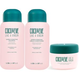 Coco & Eve Like A Virgin Super Hydrating Cream Conditioner Hydraterende Conditioner voor Glanzend en Zacht Haar 280 ml