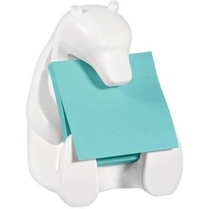 Haftnotizspender f&#252;r Super Sticky Z-Notes Eisb&#228;r-Form gef&#252;llt 76 x 76 mm