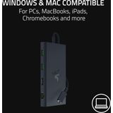 Input Adapter - 11 Poorten - USB-C, HDMI, Gigabit Ethernet, microSD - Aluminium