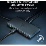 Input Adapter - 11 Poorten - USB-C, HDMI, Gigabit Ethernet, microSD - Aluminium