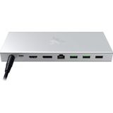 Razer - USB 4 Dock - Docking Station - Mercury Wit - 14 Poorten