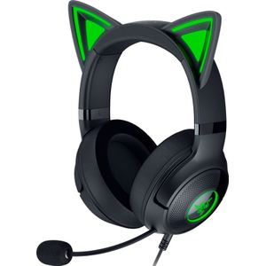 Razer Kraken Kitty V2 - Bedrade RGB Headset met Cat Ears (Reactive Streaming Lighting, Razer HyperClear Mic, TriForce 40mm Drivers, 7.1 Surround Sound) Zwart