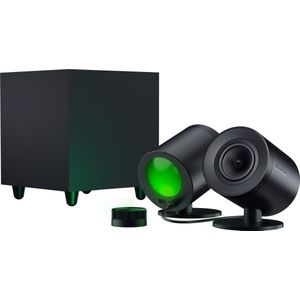 Razer Nommo V2 Pro - Full Range 2.1 PC Gaming Speakers met draadloze subwoofer - EU/IDN + UK/MY/SG/Water Packaging