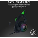 Razer - Kraken Kitty V3 Pro - Draadloze Gamingheadset - Zwart - RGB Kitty