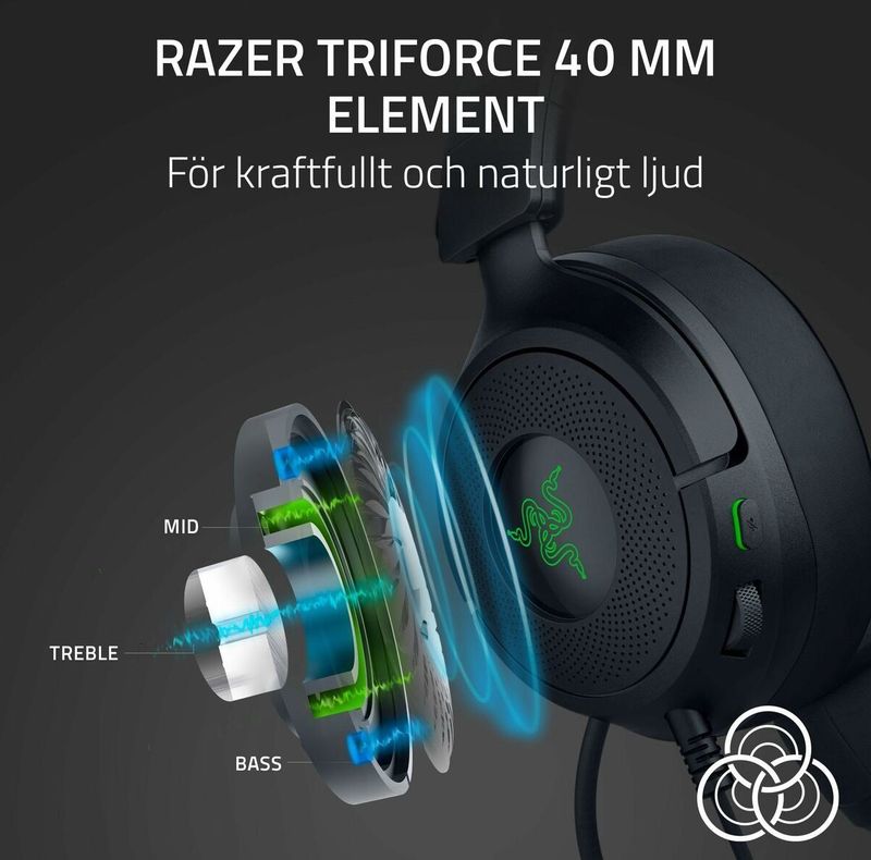 Razer Kraken Kitty V3 X - Bedrade Headset - Zwart - HyperClear Cardioïde Microfoon - TriForce 40 mm Drivers