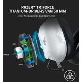 Razer - BlackShark V2 X - Bedrade E-sporthoofdtelefoon - Wit - 50 mm Luidsprekers