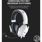 Razer - BlackShark V2 X - Bedrade E-sporthoofdtelefoon - Wit - 50 mm Luidsprekers