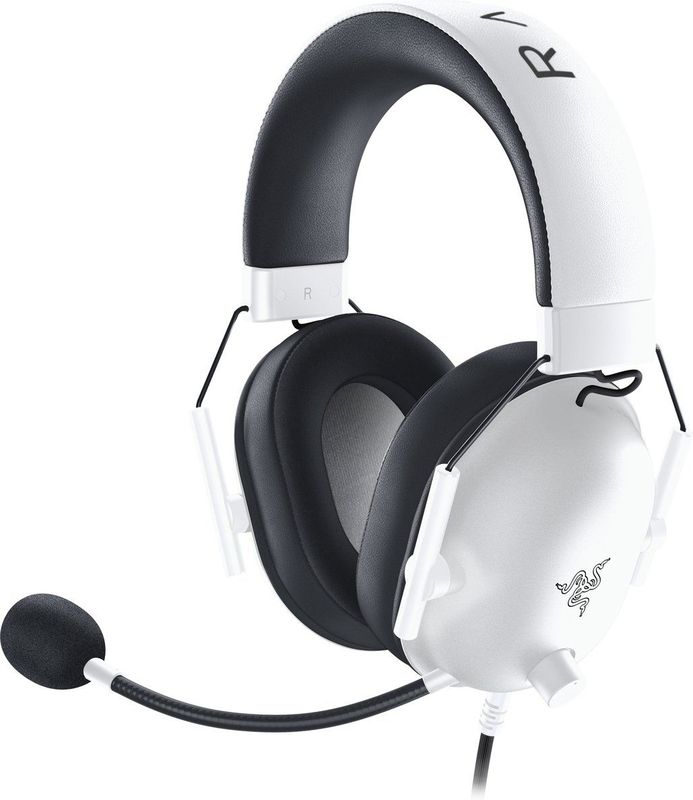 Razer - BlackShark V2 X - Bedrade E-sporthoofdtelefoon - Wit - 50 mm Luidsprekers