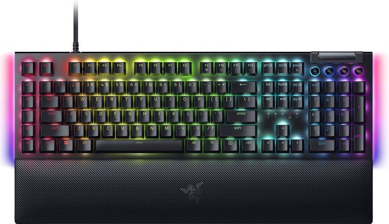 Razer - BlackWidow V4 - Mechanisch Gaming Toetsenbord - Groen - RGB - Qwerty