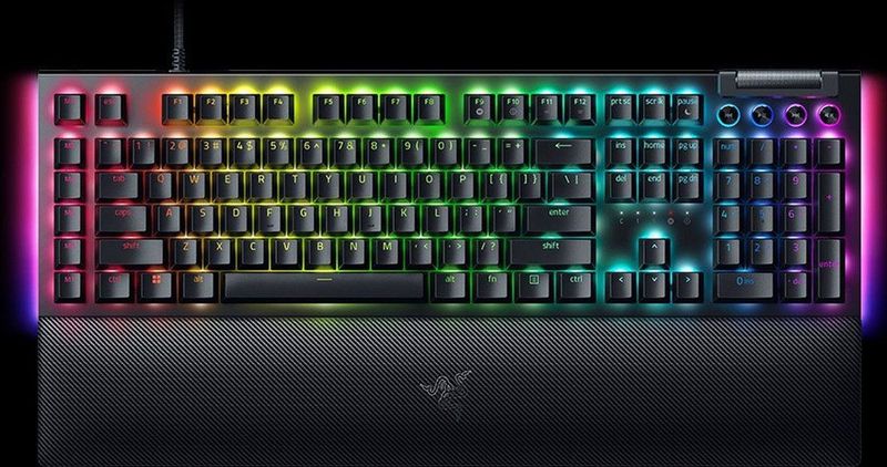 Razer BlackWidow V4 toetsenbord Gamen USB QWERTY Duits Zwart