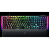 Razer BlackWidow V4 - Mechanische Gaming-Tastatur - Razer Snap Tap (Mechanische Yellow Switches, 6 Makro-Tasten, Doubleshot-ABS-Tastenkappen, Chroma RGB) QWERTZ DE-Layout | Schwarz