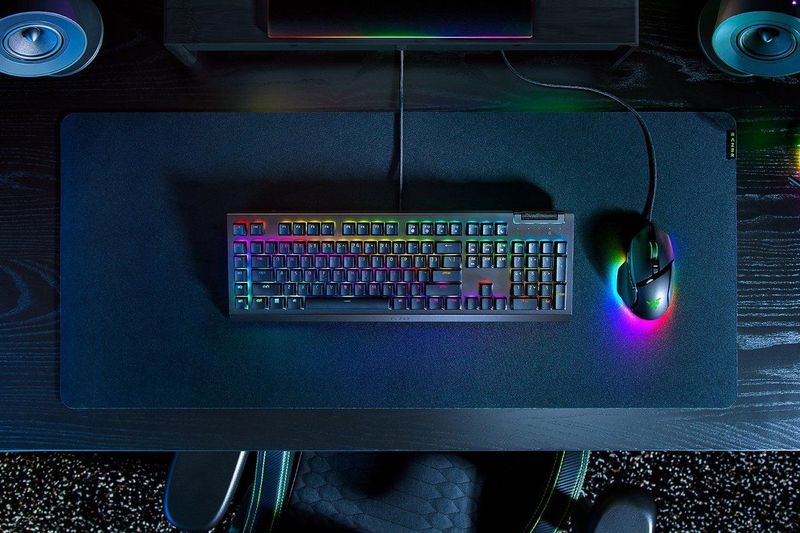 Razer BlackWidow V4 X toetsenbord Gamen USB QWERTY Duits Zwart