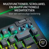 Razer - BlackWidow V4 - Gaming-toetsenbord - Zwart - Mechanisch - Hot-swappable