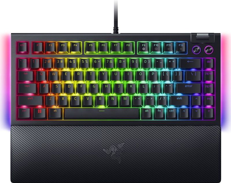 Razer - BlackWidow V4 - Gaming-toetsenbord - Zwart - Mechanisch - Hot-swappable