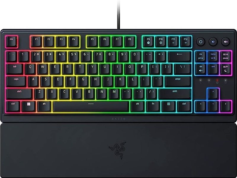 Razer - Ornata V3 TKL - Gaming Toetsenbord - Low-Profile Mecha-Membraan - Duitse Layout