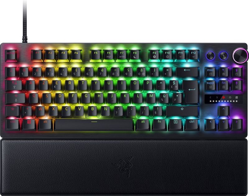 Razer Huntsman V3 Pro Tenkeyless - Gaming Toetsenbord - TKL - Optische Switches - RGB - Azerty - Zwart