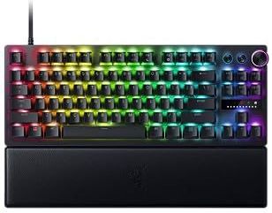 Razer Huntsman V3 Pro TKL - Tenkeyless analoog, optisch toetsenbord voor e-sports (Digitaal multifunctioneel stuurwiel en speciale bedieningsknoppen, Tweelaags getextureerde PBT toetsen) SE-Layout |