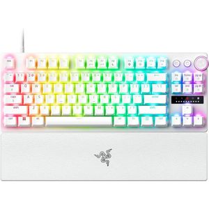 Razer Huntsman V3 Pro Tenkeyless - Gaming Toetsenbord - TKL - Optische Switches - RGB - Qwerty - Wit