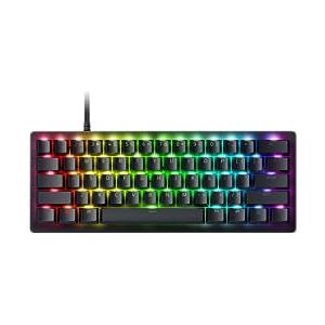 Razer Huntsman V3 Pro Mini - 60% analoog, optisch toetsenbord voor e-sports (Digitaal multifunctioneel stuurwiel en speciale bedieningsknoppen, Tweelaags getextureerde PBT toetsen) SE-Layout | Zwart