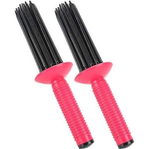 Pluizige krullende kam voor haar, antislip, krultang, krultang, krultang, make-upborstel, rolgereedschap, styling-krultang, krultang, kam (upgrade 2020)
