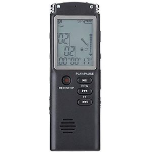 Digitale spraakrecorder, WAV/MP3-formaat audio Geluidsrecorder en digitale dictafoon, draagbaar HD spraakgestuurd recorderapparaat voor lezingen, vergaderingen, interviews, lesgeven(16 GB)